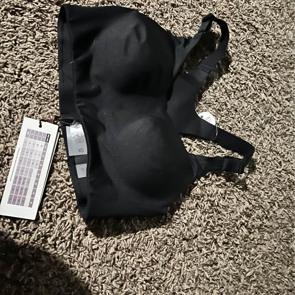 Black CALIA Sports Bra XS with back hooks